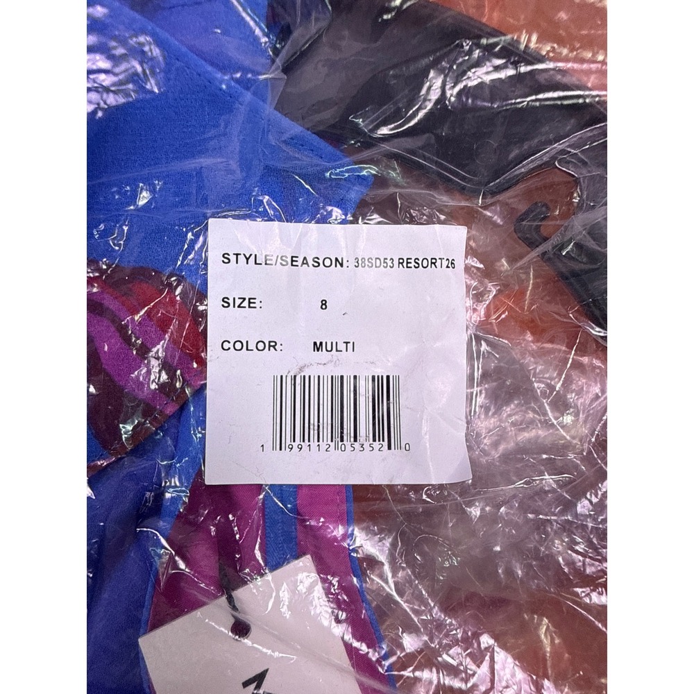 Milly Nanci Sunset Flower Ruffle Dress Size 8 New With Tags - Picture 5 of 5